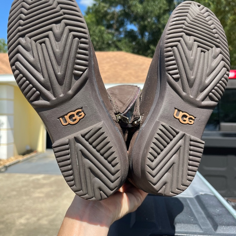 Ugg Chocolate Shearling Lined Boots - image 6